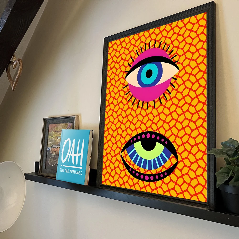 Vintage posters poster prints diy poster sticker Wild Leopard Tiger Vase Flower Girl Power Posters Waterproof Paper Sticker DIY Vintage Coffee House Bar Decor Art Wall Stickers