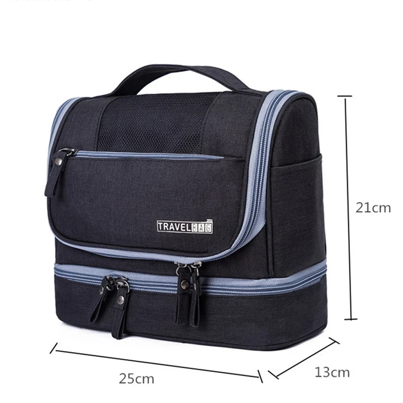 Toiletries Storage Bag Portable Travel Hanging Large Capacity Mildew Proof Dry Wet Separation Cosmetic Package Make Up Organize 6