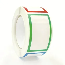 Waterproof Removable Self - Adhesive Assorted Label Stickers - 250 Pack (3 rolls)