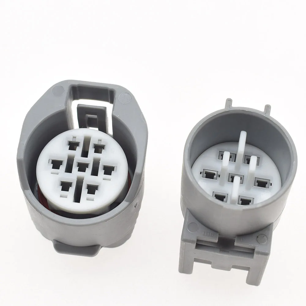 ライトグレーS 1-20 Sets 7 Pin Headlight Assembly Plug Male Female Automotive