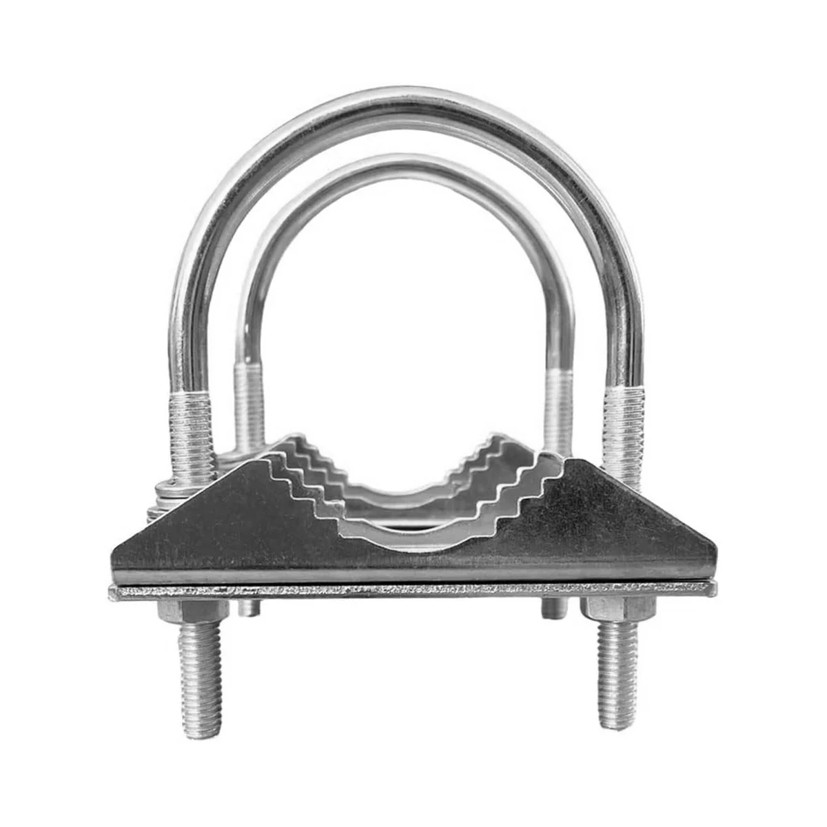 Universal Mount U-Bracket for Starlink Dish,Heavy U-Bolt Clamp Bracket,Roof Mast to Pole to Pipe Mounting Adapter