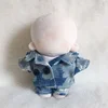 10cm chubby baby clothes cute celebrity dolls suitable for doll clothing denim sets 1