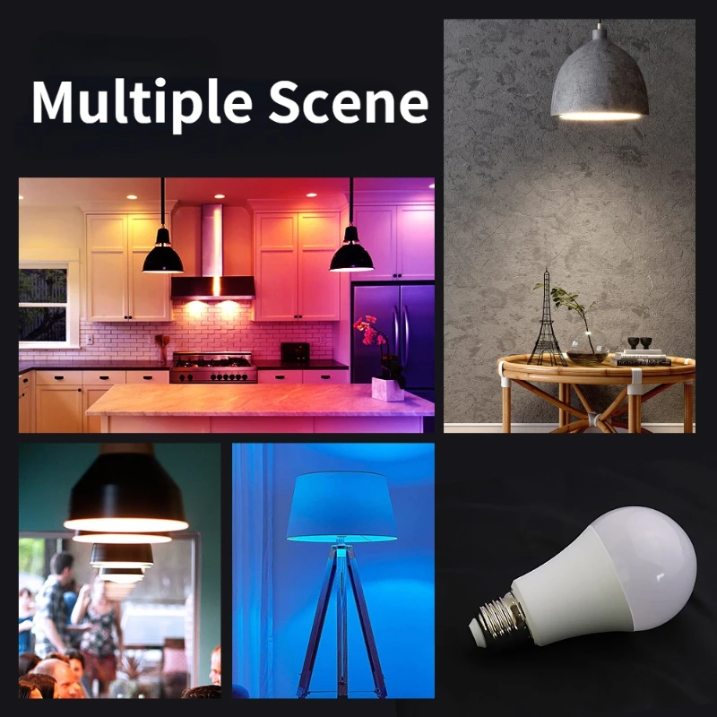 OPPLE RGB Smart Bulb App Control E27 E26 9W RGB Alexa Google Remote Siri Home Wifi Bluetooth Voice  IOS Android Universal