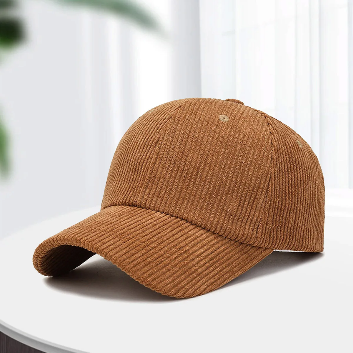 Fashion Suede Baseball Cap Men and Women Autumn and Winter Solid Retro Corduroy Hat Hip Hop Hat Unisex Street Adjustable Sun Hat