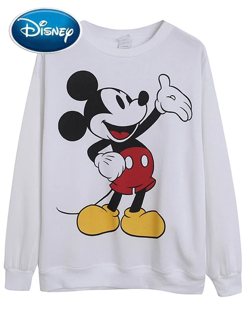 Disney Fleece Hoodies Sweatshirt Fashion Mickey Mouse Cartoon