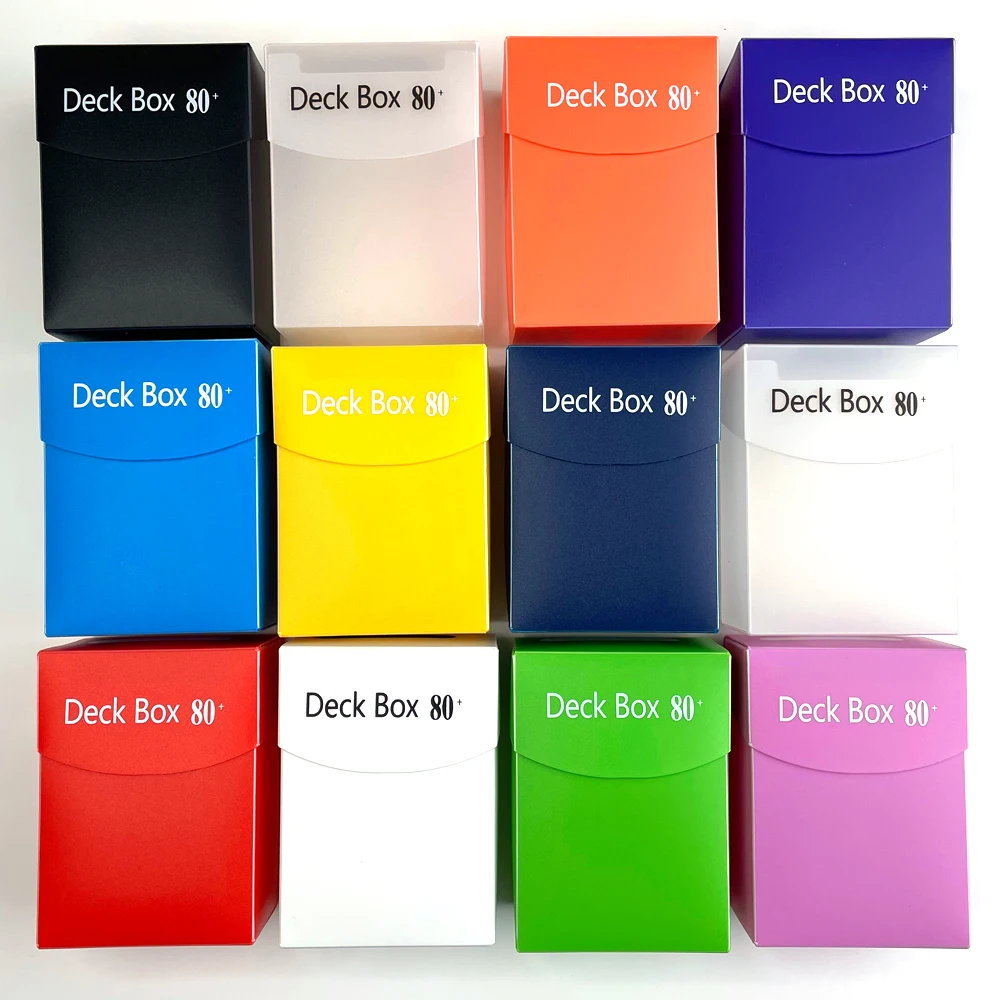 80 + Cards Deck Box Classic Color Board Games Tcg Cards Deck Case Per Magica The Cards /Pkm/Ygo/Gathering