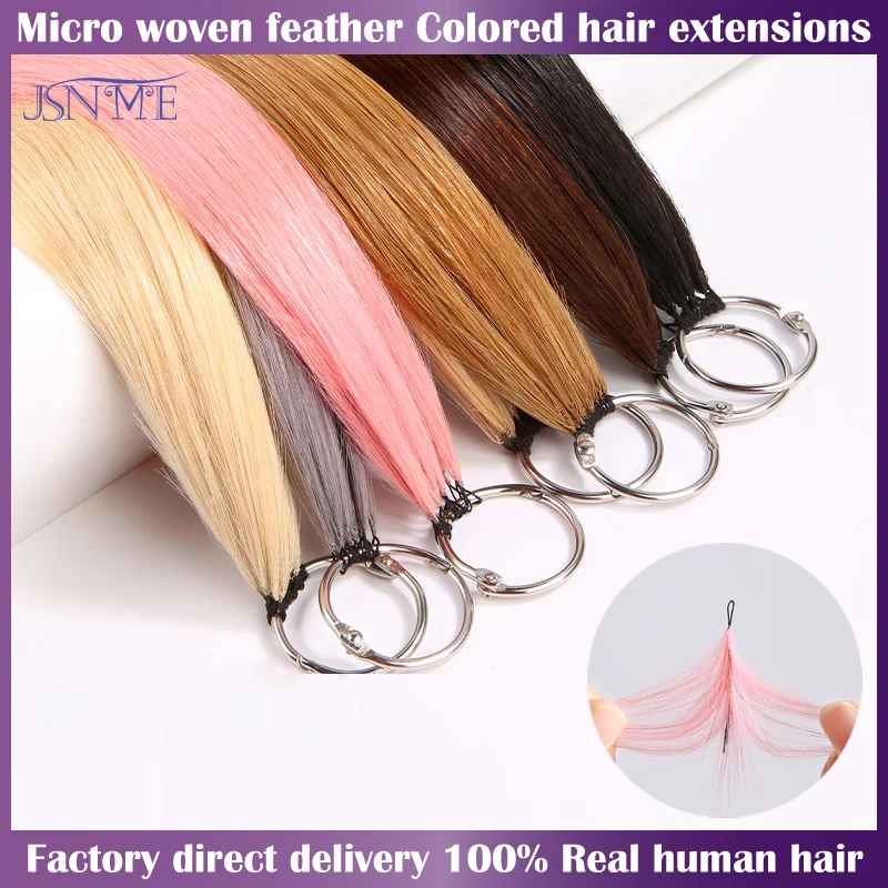 JSNME Color Human Hair Extensions Microloop Comfort Invisible 100% Human Extensions Blue Purple 613,human hair extensions