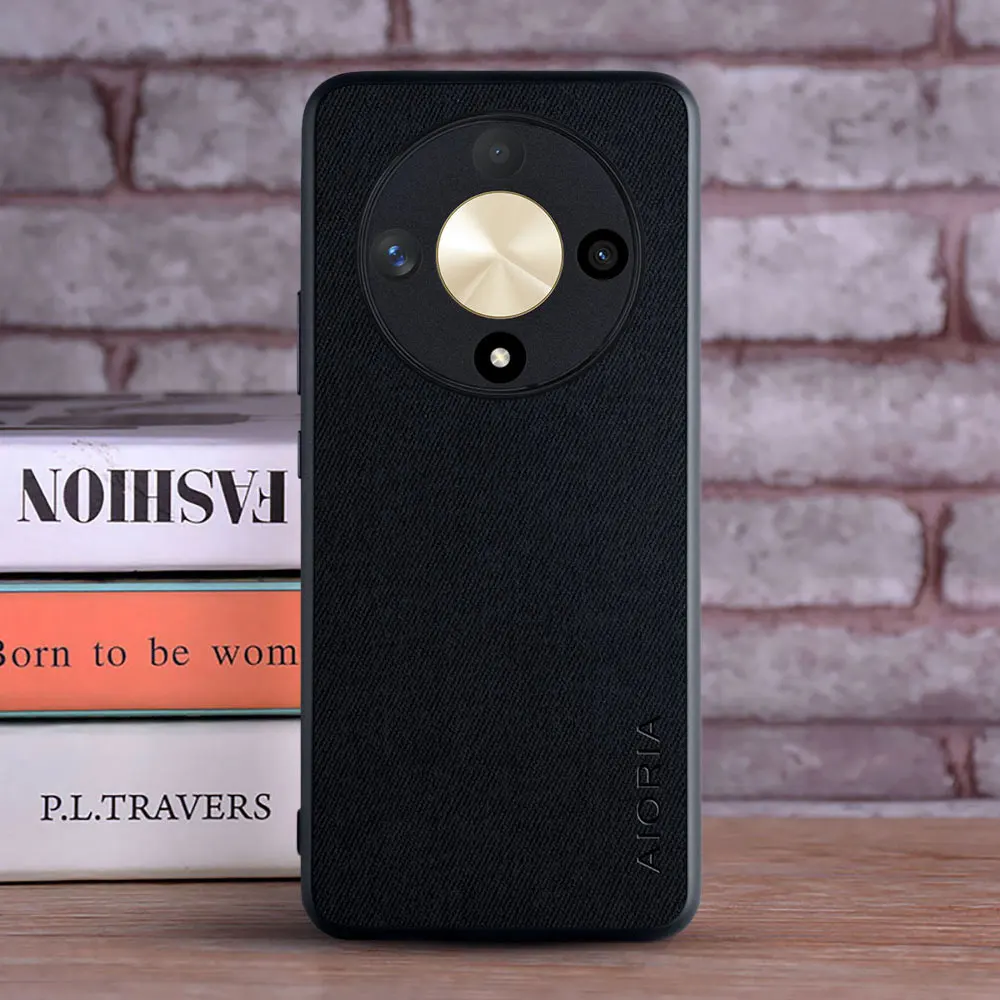 Luxury Textile Leather Skin Soft Phone Case Cover