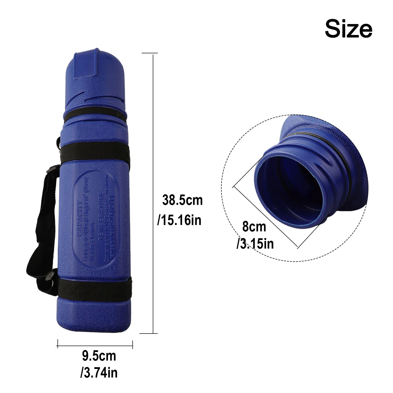 1pc Welding Rod Storage Tube Container Moisture Protection MMA ARC Electrode Holder 4.5/6.5kg Capacity Electrode Rod Storage welding rod container