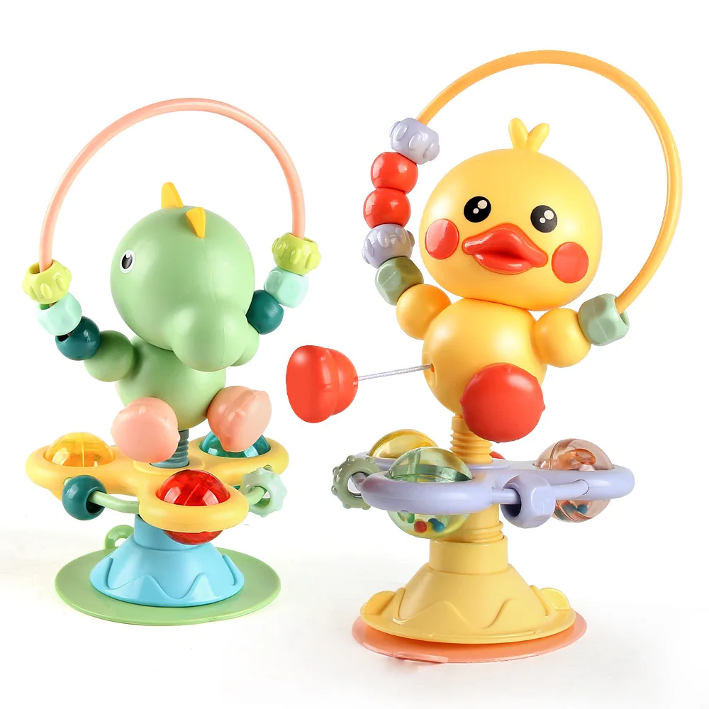 Suction Cup Highchair Toys Baby Rattles Set Infant High Chair Toys
