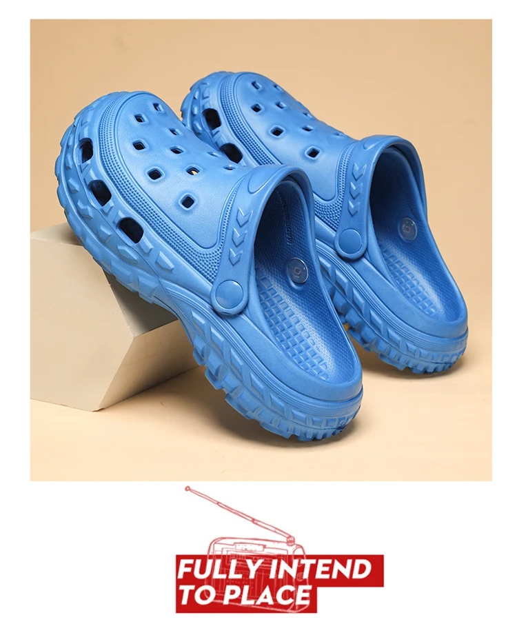 Baotou – pantoufles de printemps pour hommes et femmes, pantoufles d'extérieur, de plage, de jardin, populaires, antidérapantes, chaussures à trou inférieur_voghion.com