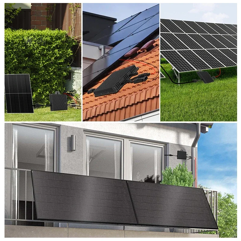 400W/600W 태양광 마이크로 인버터, IP67 발코니 가정용 그리드 컨버터 (PV 입력 16V-60V), MPPT 마이크로인버터 WiFi