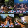 Hydrangea Flower Solar LED Light Outdoor Waterproof Landscape Light Simulation Flower Lamp for Yard Garden House Lawn Decoration 6