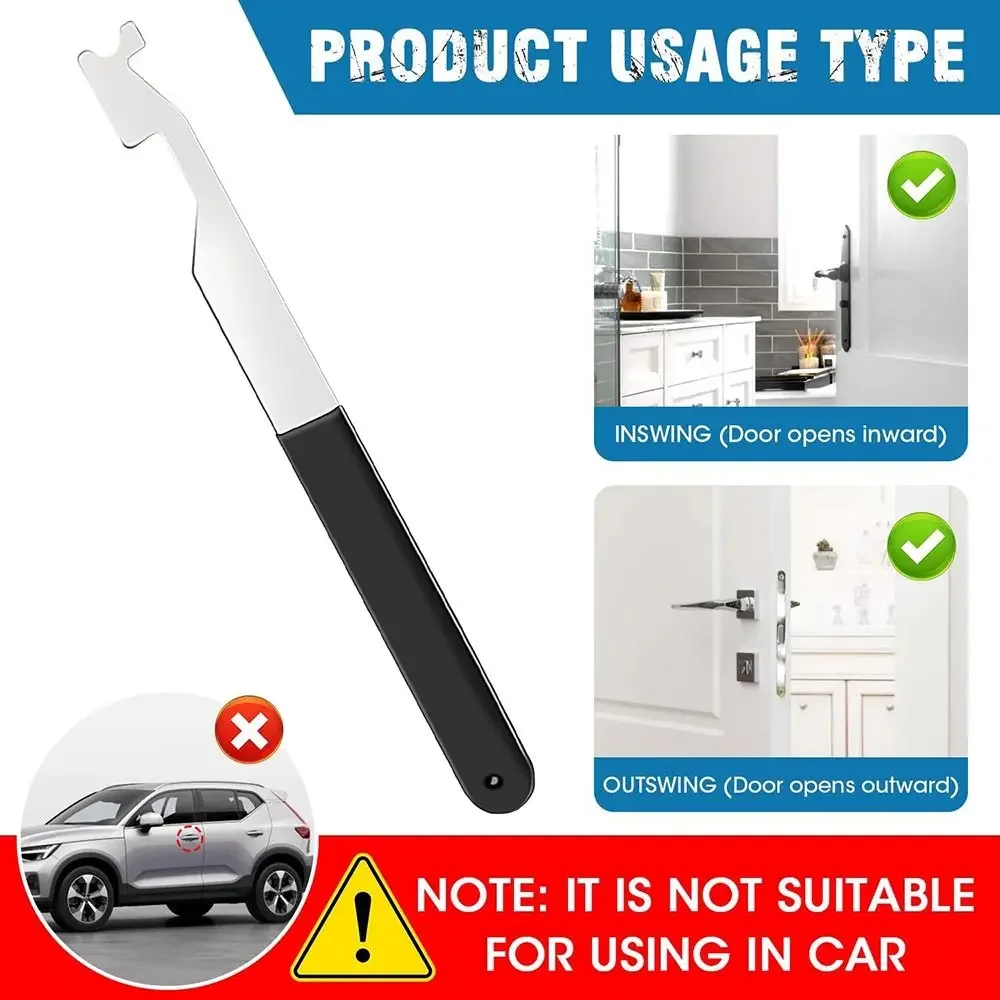 Stainless Steel Firefighting Tool Multifunctional Door Seam Manual Firefighter Lock Opener Hand Tools Firefighting Tool Multipurpose Tool Multi Purpose Tool