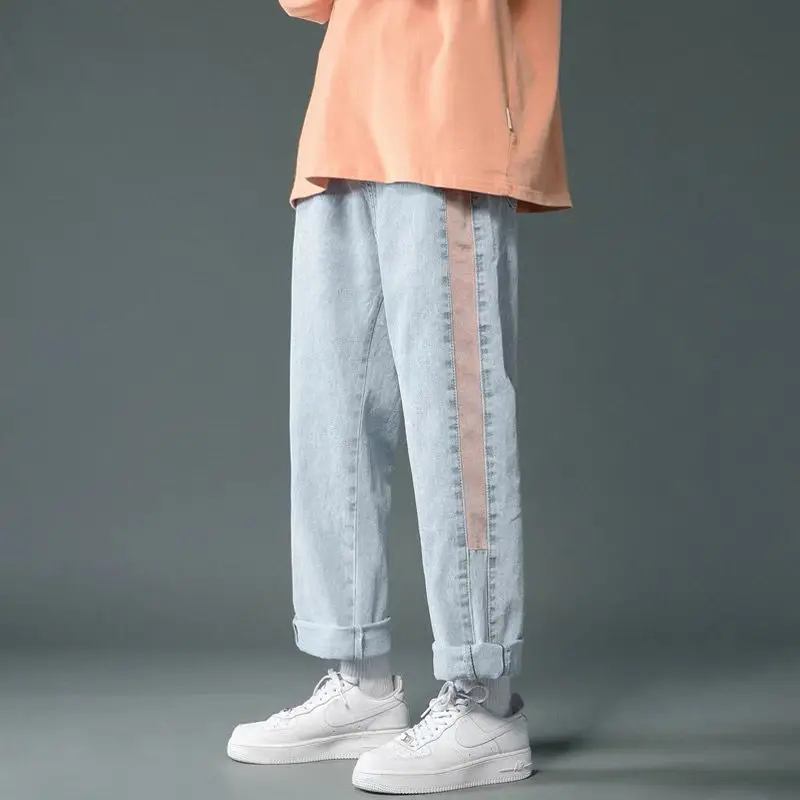 white jeans High Waisted Baggy Jeans Spring 2022 Womens Fashion Vintage Cargo Pants Women Clothing Streetwear Wide Leg Loose Jeans Bottoms stacked jeans
