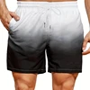 Simple Gradient Color 3D Print Shorts Men Casual Holiday Beach Shorts Kids Ice Trunks Women Summer Party Fashion Swimwear Pants 1