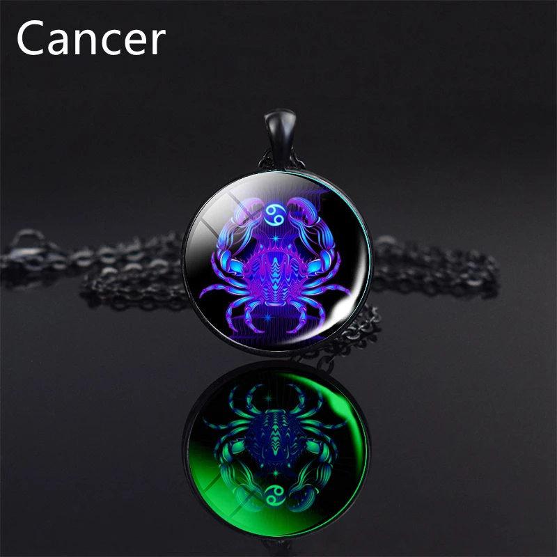 Glowing In The Dark Constellation Necklace Gemini Cancer Leo Virgo