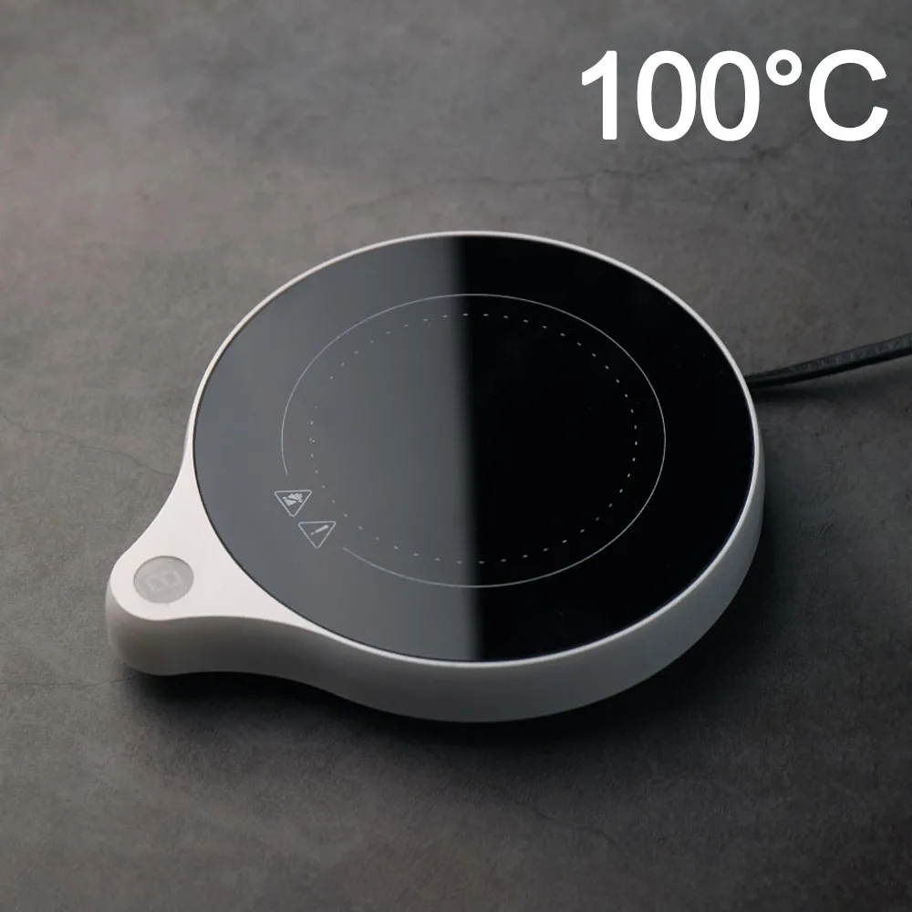 110V 220V Cup Heater Mug Warmer 100&deg;C Hot Tea Makers 5 Gear Temperature Warmer Coaster Heater for Coffee Milk Tea Heating Pad