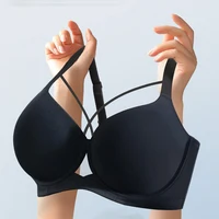Large Size Seamless Lingerie for Women Thin and Sexy Bra Comfortable Top Up Push-up  Anti Sagging Sports Breast Collection Bras - Image 4