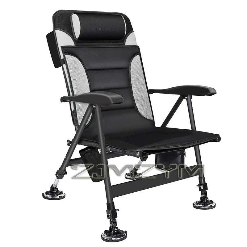 Chaise de pêche réglable multi-positions - Siège pliant européen inclinable pour pêche confortable