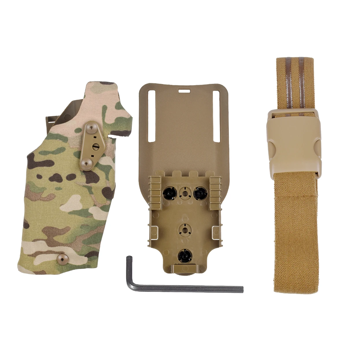 Taktische Universal Quick Release Pistole Holster Pistole Tragen Fall 6354DO Mit X300 X300U Airsoft Waffe Taschenlampe Für Glock 17 19 – Detail 16
