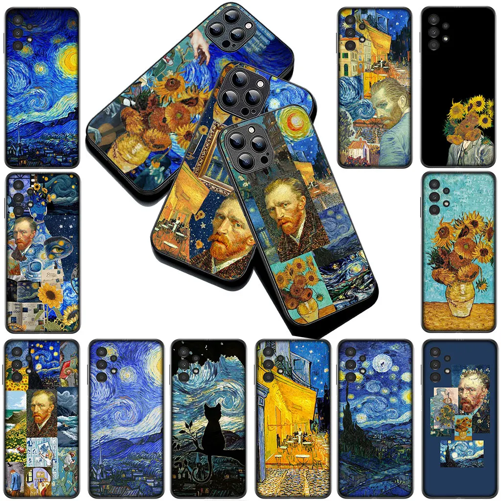 Starry Night Van Gogh Art Premium Phone Case Cover