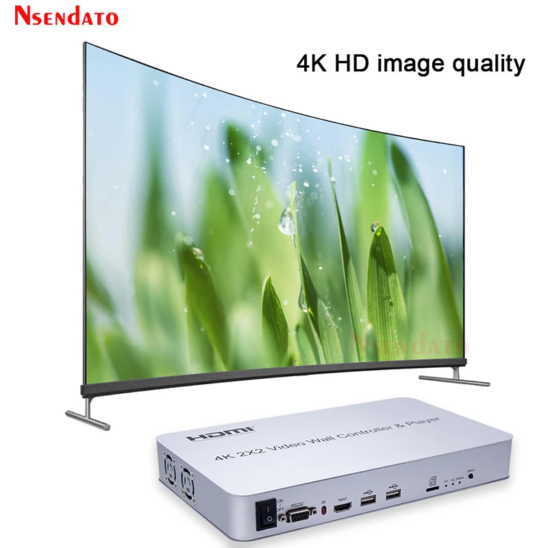 4K HDMI Video Wall Controller Player 2x2 HDMI Screen Stitching Processor Splicer 1X2 1X4 1X3 2X1 3x1 4X1 HDMI TV Video Splicer