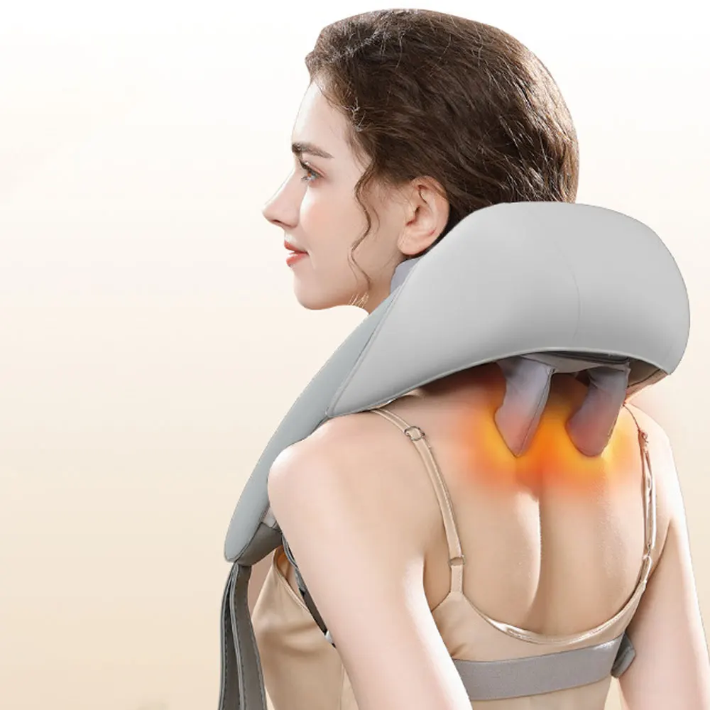 Massagers for Neck and Shoulder with Heat Goletsure Pain Relief 5D Kneading  Massage Pillow Shiatsu Shoulder Back Body - AliExpress