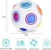 Rainbow Puzzle Ball Magic Speed Cube Ball Fun Stress Reliever Magic Ball Sensory Toys Puzzle Fidget Ball for Kids Autism Adults 6