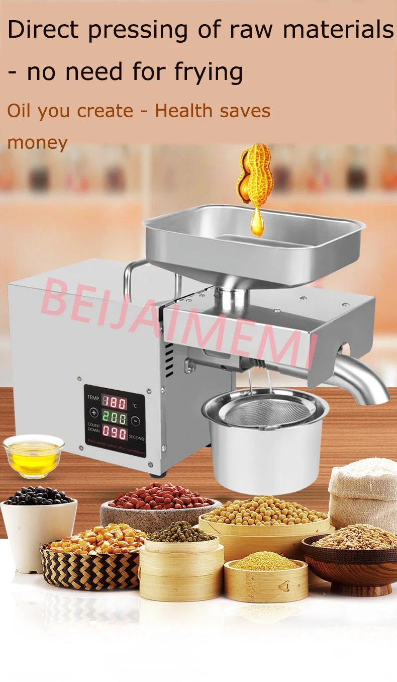 Small commercial oil press organic oil master Stainless steel automatic oil  machine hemp oil extractor machinery oil expeller - AliExpress