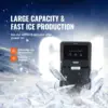 Nugget Ice Maker, 62lbs in 24 Hours, Auto Dispense Self Cleaning Countertop Nugget Ice Dispenser for Home Kitchen Office , 6lbs 2