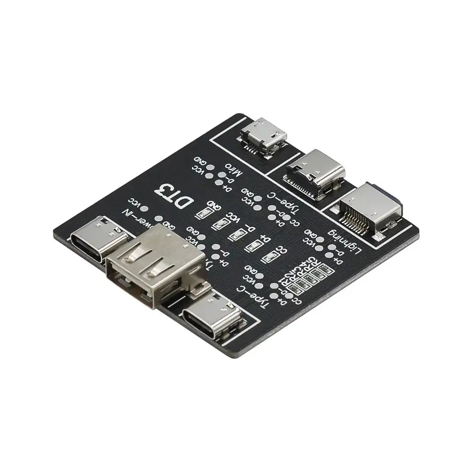 USB Data Cable On-Off Detection Board for Micro Type-C Port DT3 USB Cable Tester Fast Detection Lightweight Durable image 1