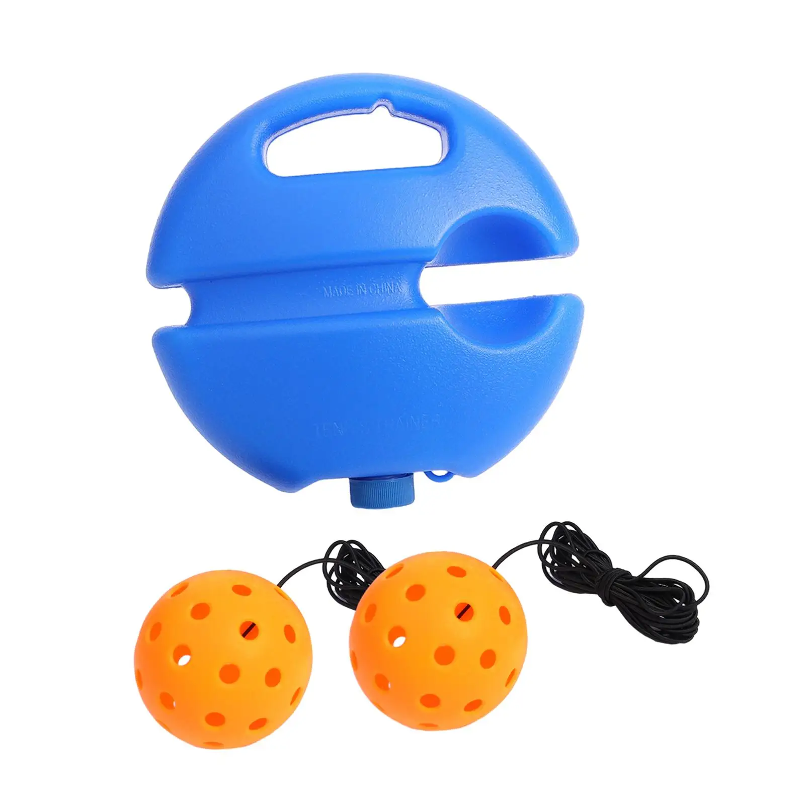 Pickleball Trainer Enhances Skills with 40 Holes Pickleball Ball Rope for Single