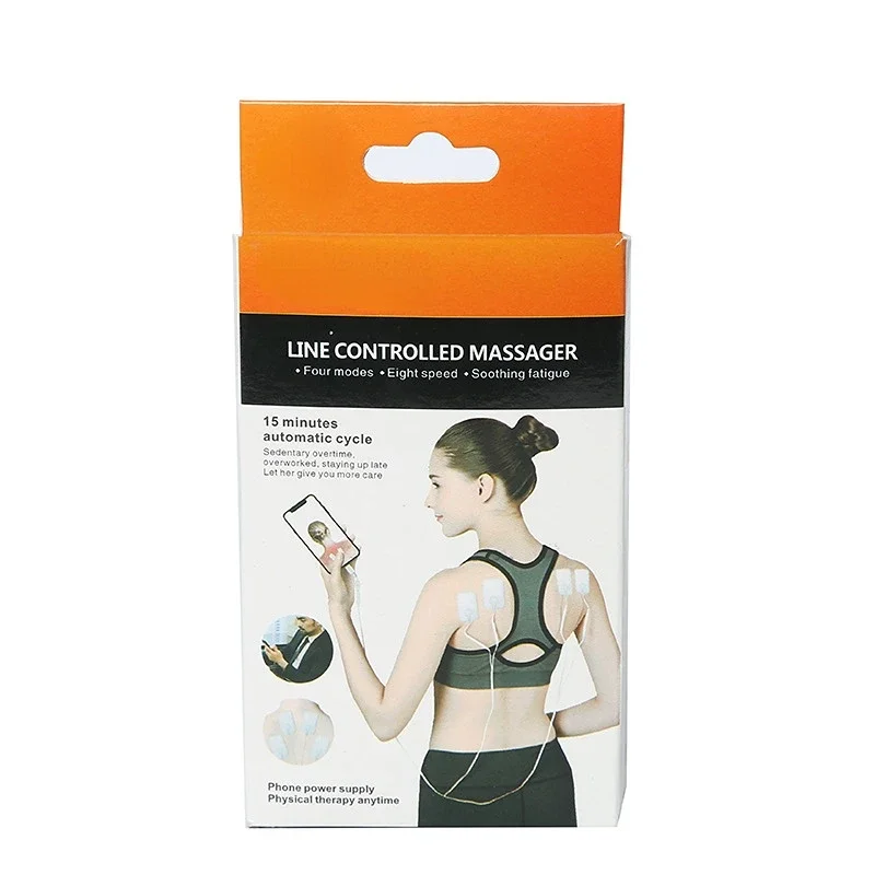 

Mini Mobile Cell Phone Control Pulse Full Body Massager Pulse Electrode Massage EMS Muscle Stimulator Therapy Meridian Carry-on