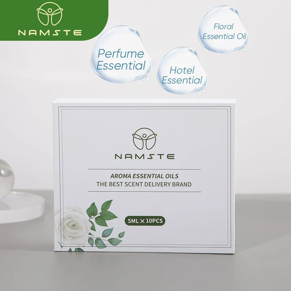 Namste-óleo Essencial de Fragrância Planta Pura Purificadores Automáticos de ar Doméstico Adequado para Difusor e Umidificador de Aroma 5ml 10 Pcs