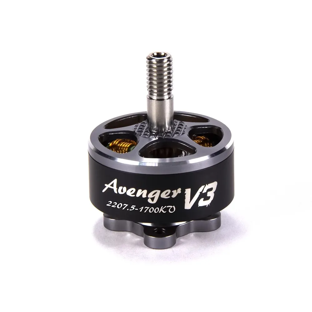

Безщеточный двигатель BrotherHobby Avenger 2207,5 V3 1700KV 5-6S для гоночного дрона квадрокоптера