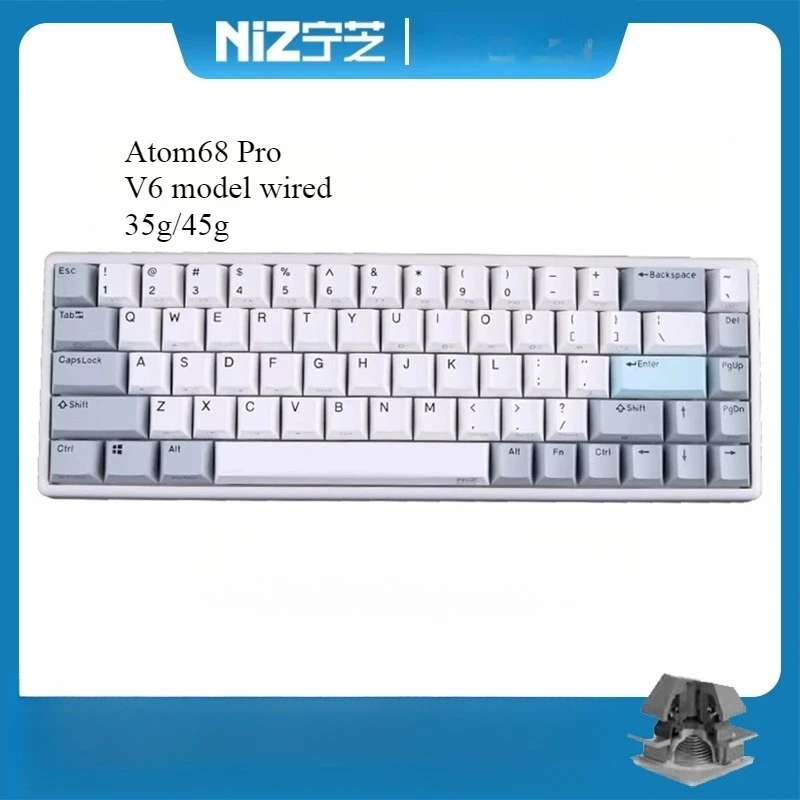 NIZ Atom 68 pro Wired keyboard Capacitive 45g 35g topre style mac