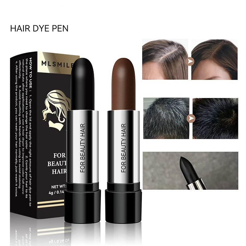 Disposable Temporary Hair Dye Pen To Cover White Hair Lipstick