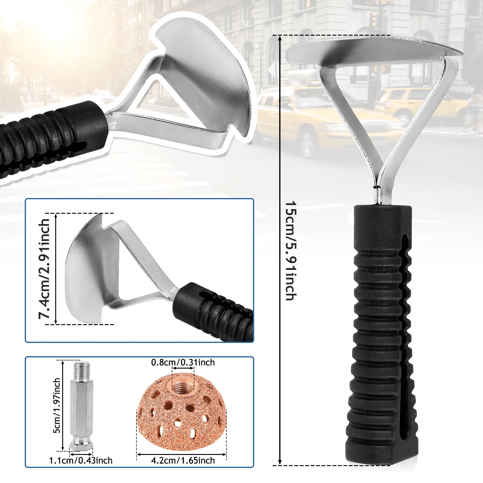 Tire Repair Tools Tire Patch Roller Tool Wheel 42mm High Speed Tyre Grinding Head Scraper for Car Truck Motorcycle tire repair kit