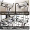 Portable Clothes Drying Rack for Balcony, Foldable Railings Windowsill, Retractable Radiator Cloth Airer,Folding Travel RV Rack 6