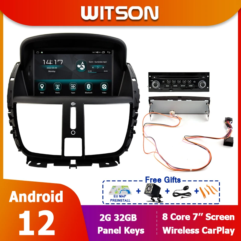  RoverOne Voiture DVD GPS pour Peugeot 207 avec