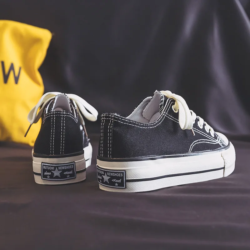 Spring Thick Sole Women's Shoes Leisure Canvas Shoes Breathable Comfortable Sports Shoes Thick Sole Height Increasing Shoes