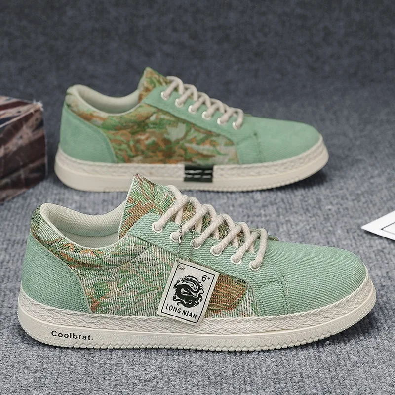 Breathable Mens Casual Shoes Outdoor Mens Canvas Shoes Trendy Male Vulcanized Shoes 2024 New Comfortable Zapatillas De Hombre