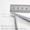 Sandblasting Tweezers Large Friction Silver Tweezer Tip Polished Make Fan 3D 4D 5D 6D Eyelashes Perfect Closure 4