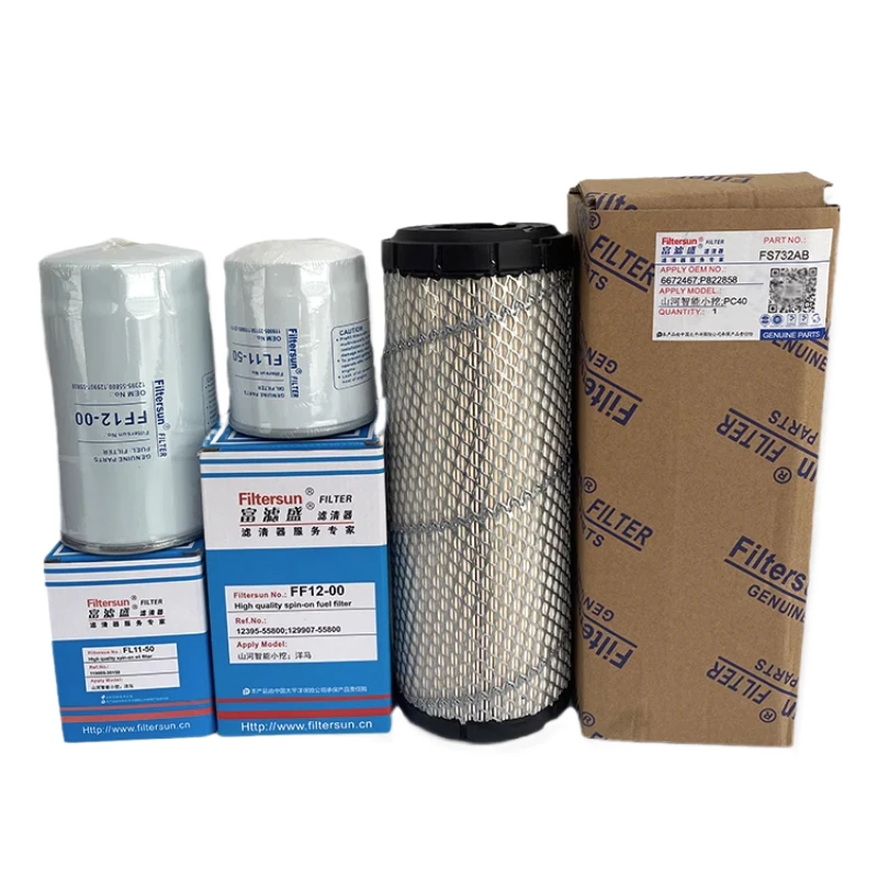 

XOJOX For Sany Excavator Accessories 35u Pc40 Yangma 3tnv88 Engine Oil Filter Diesel Air Filter Hydraulic Oil Filter Excavator