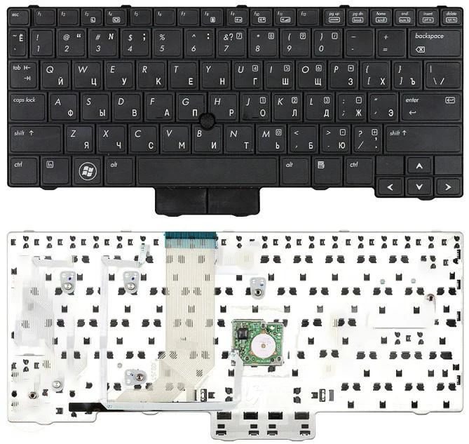 Tastiera Di Ricambio Per Notebook HP EliteBook 2530p E 2540p – Colore Nero, Layout Inglese Americano - 2