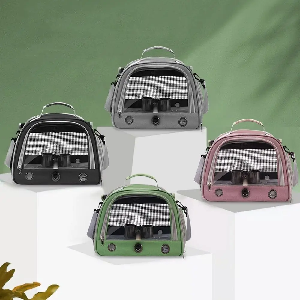 Breathable Portable Parrot Travel Bag Comfortable with Tray Parrot Carrier Bag Large Capacity Bird Backpack Pet Supplies