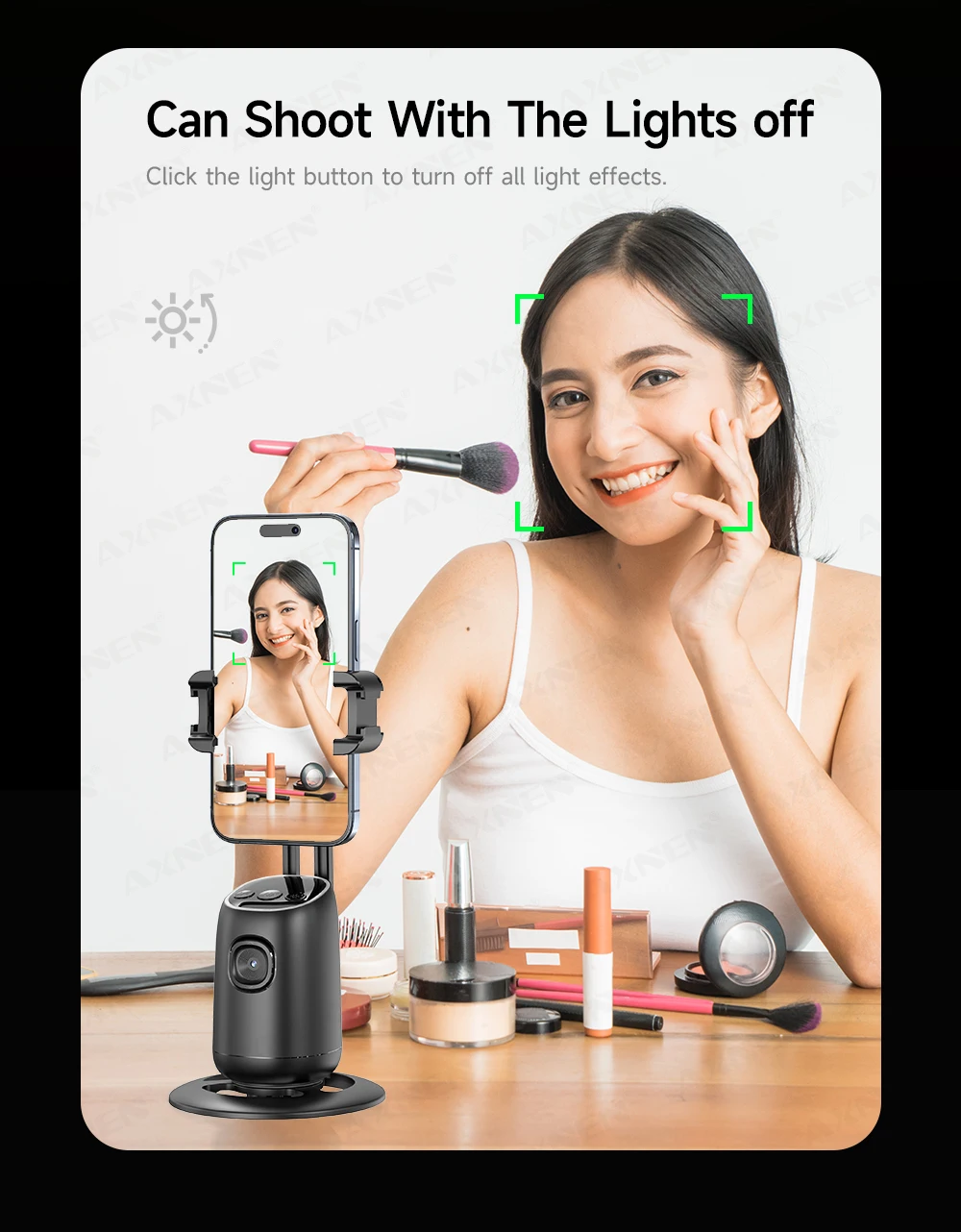 360°Rotating P05 AI Face Tracking Desktop Gimbal Stabilizer Intelligent Follow Shoot Gesture Control