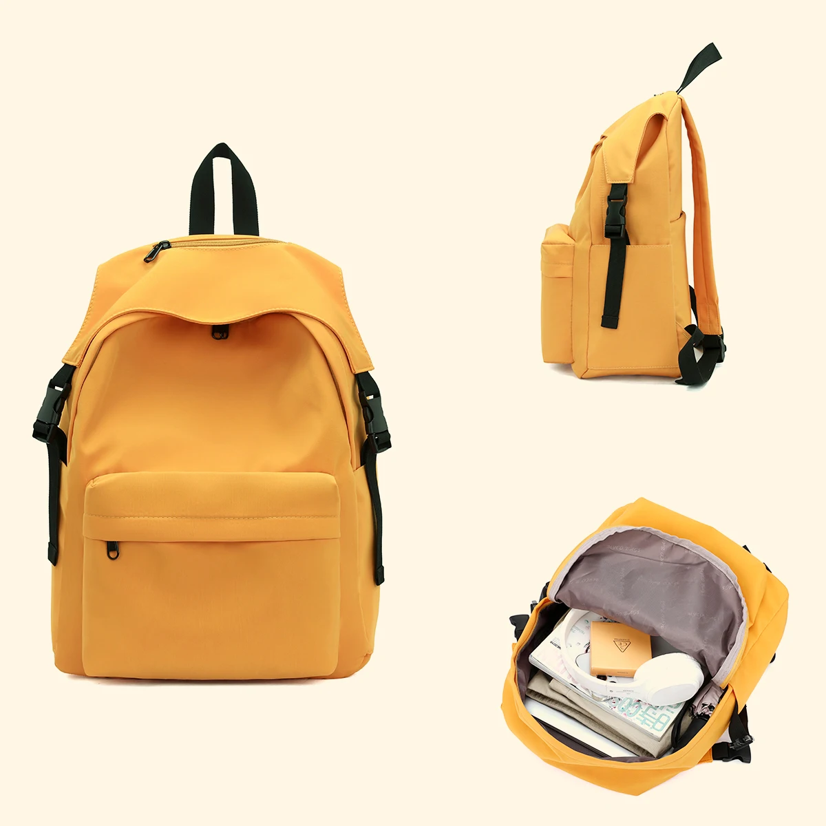 Good-Looking Schoolbag, Simple and Large-Capacity, Computer Backpack for College Girls and High School Students, Niche Harajuku