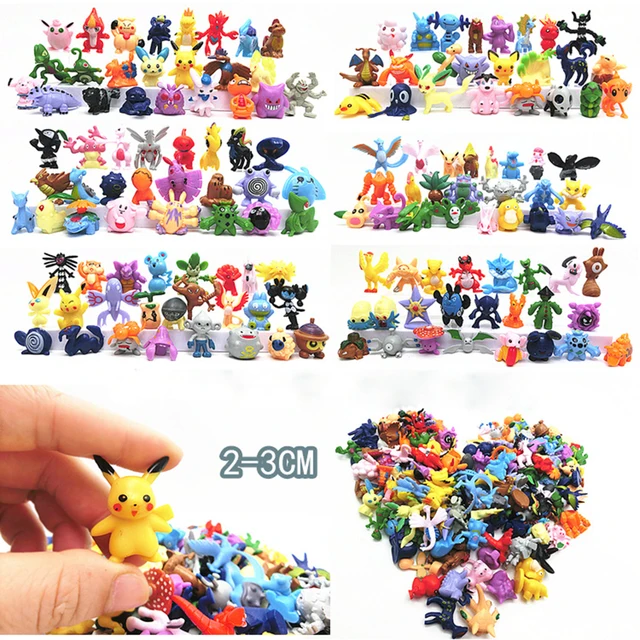 2-3CM Pokemon Action Figure Not Repeating Mini Figures Model Toy Pikachu Anime Kids Collect Dolls Birthday Gifts 2